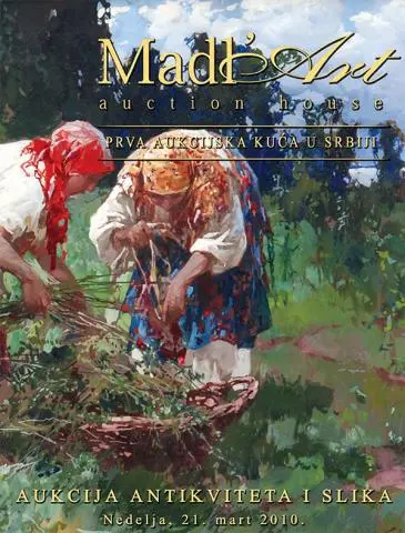 Naslovna stranica kataloga za 19. aukciju antikviteta i slika