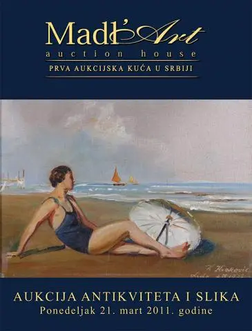 Naslovna stranica kataloga za 22. aukciju antikviteta i slika