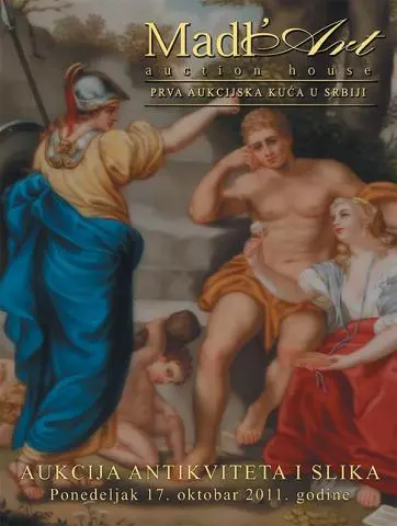 Naslovna stranica kataloga za 24. aukciju antikviteta i slika