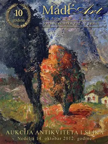 Naslovna stranica kataloga za 28. aukciju antikviteta i slika