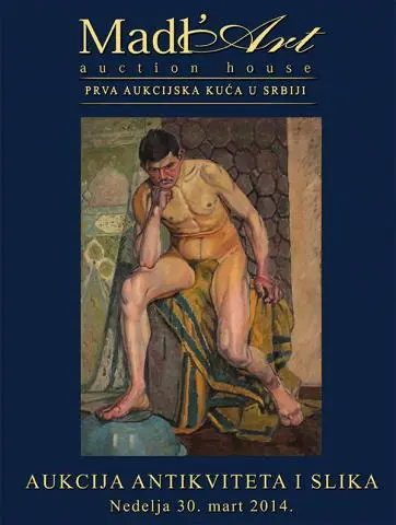 Naslovna stranica kataloga za 34. aukciju antikviteta i slika