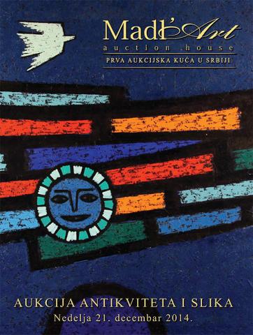 Naslovna stranica kataloga za 37. aukciju antikviteta i slika