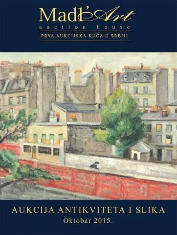 Naslovna stranica kataloga za 40. aukciju antikviteta i slika