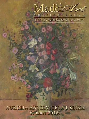 Naslovna stranica kataloga za 42. aukciju antikviteta i slika