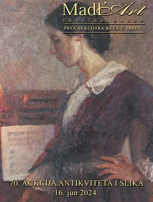 Naslovna stranica kataloga za 70. aukciju antikviteta i slika