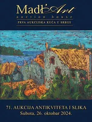 Naslovna stranica kataloga za 71. aukciju antikviteta i slika