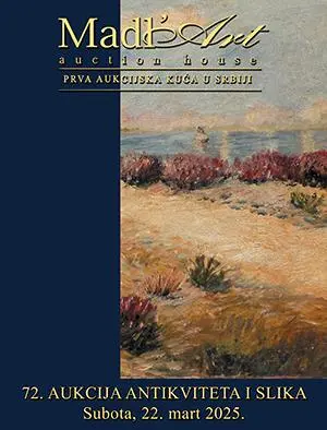 Naslovna stranica kataloga za 72. aukciju antikviteta i slika